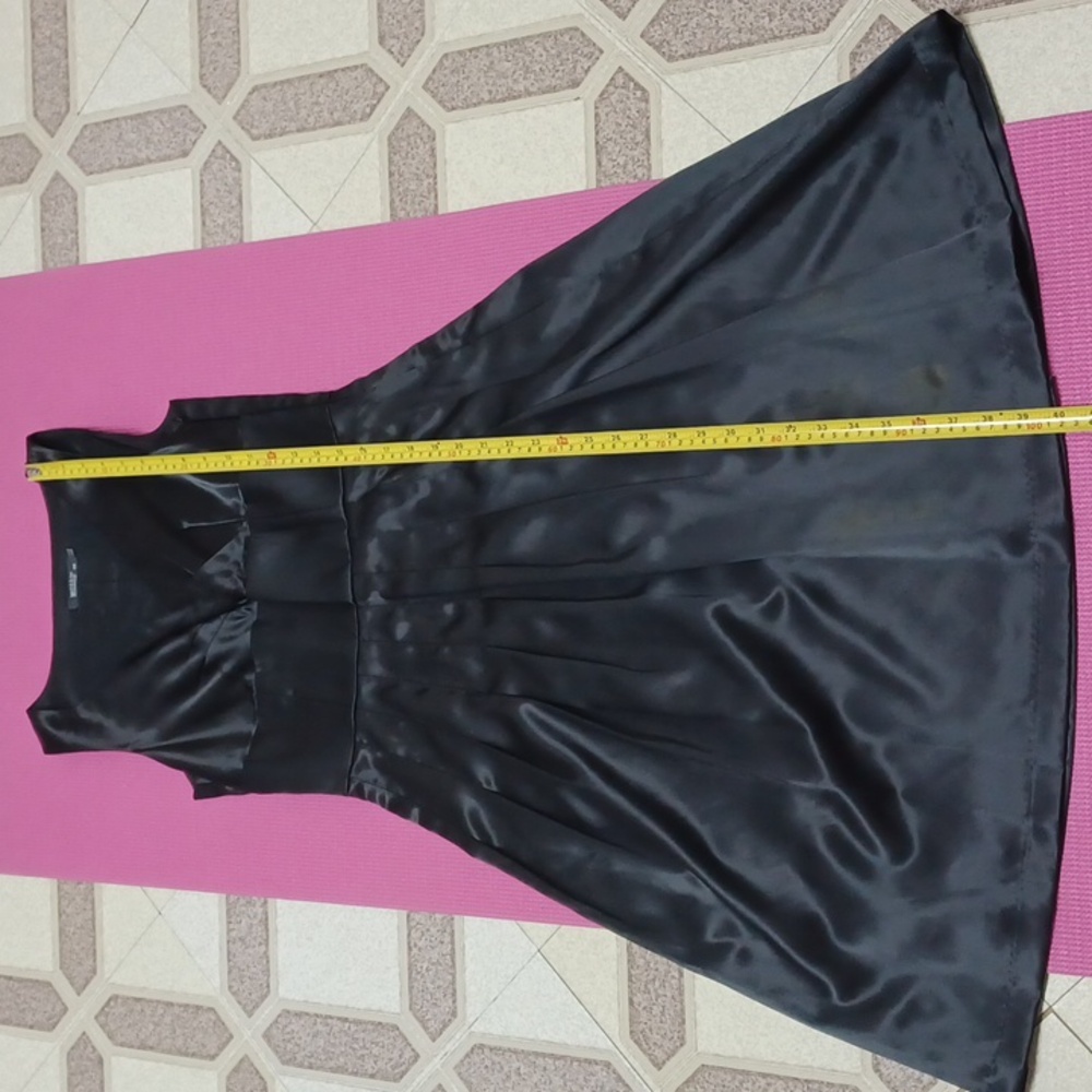 NWOT Black Satin dress Size S - Picture 12 of 15